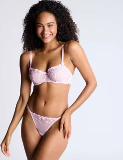 Annabella Mesh Wired Balconette Bra (B-F)