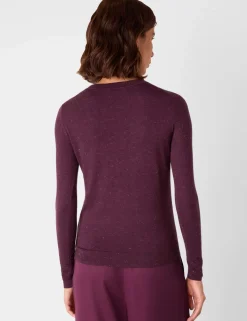 Annie Sparkly Knitted Crew Neck Jumper