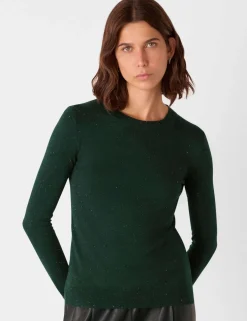 Annie Sparkly Knitted Crew Neck Jumper