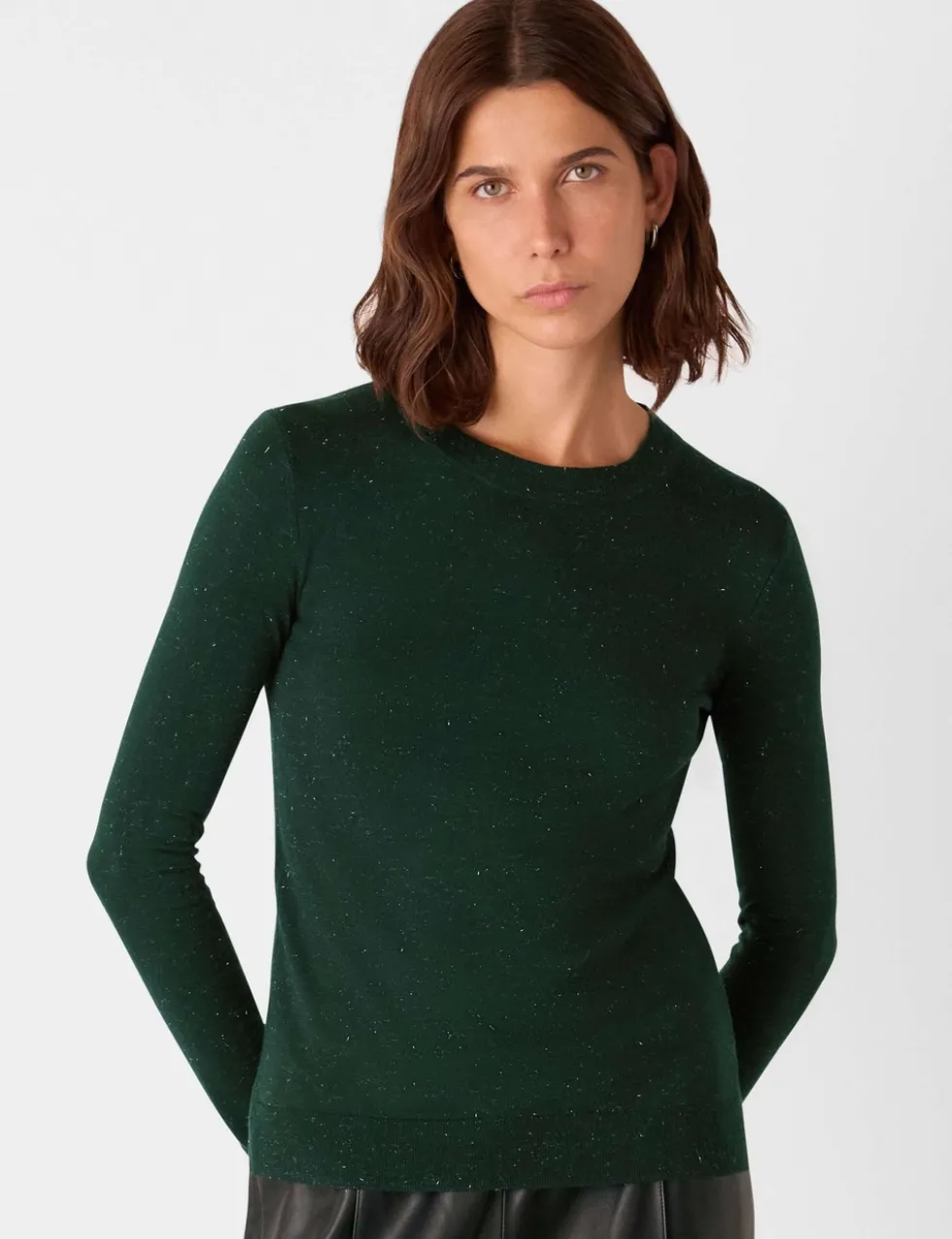 Annie Sparkly Knitted Crew Neck Jumper