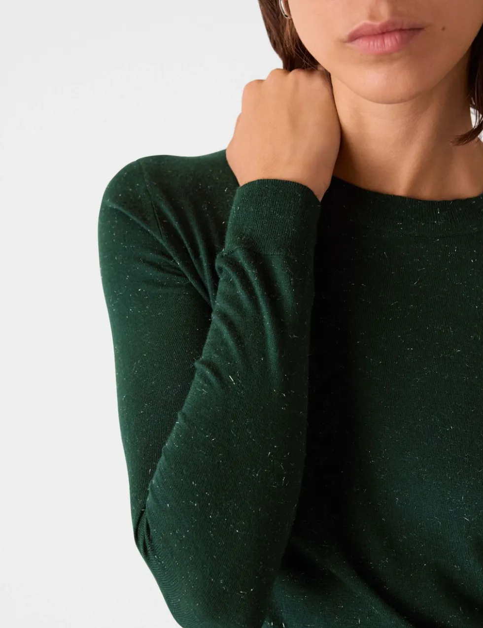 Annie Sparkly Knitted Crew Neck Jumper