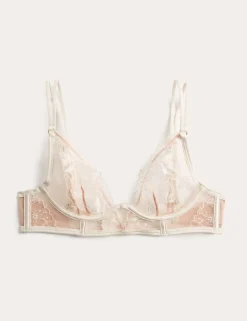 Arianna Embroidery Wired Longline Plunge Bra (A-E)