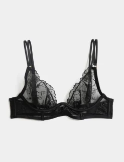 Arianna Embroidery Wired Longline Plunge Bra (A-E)