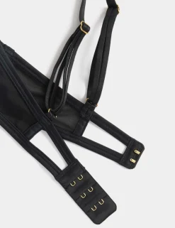 Arianna Embroidery Wired Longline Plunge Bra (A-E)