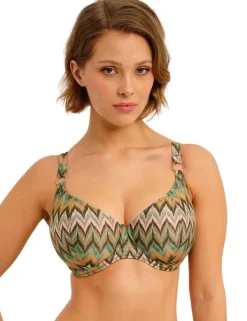 Arizona Wave Printed Wired Bikini Top (D-HH)