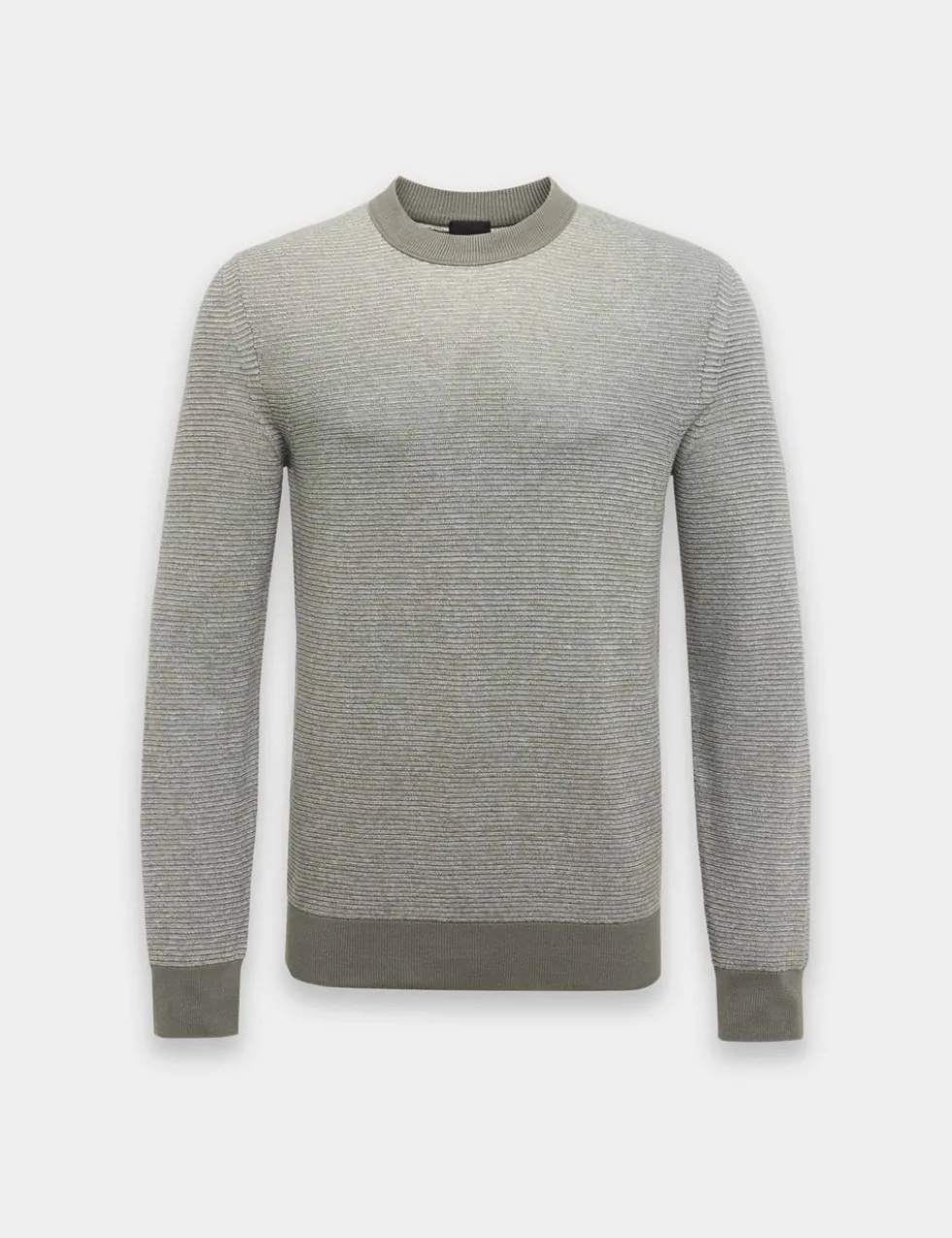 Aspoki Cotton Rich Textured Crew Neck Jumper