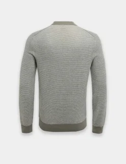 Aspoki Cotton Rich Textured Crew Neck Jumper