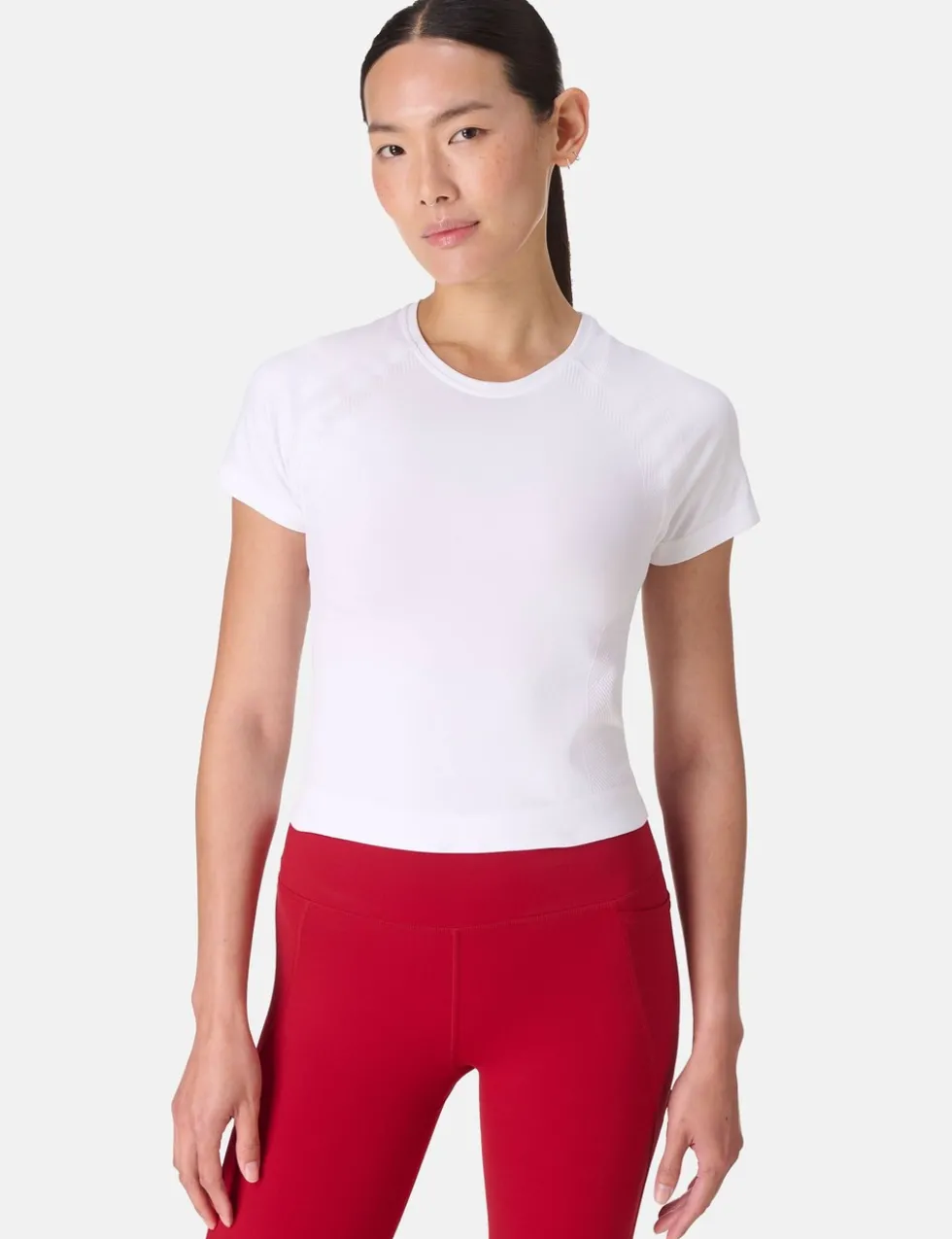 Athlete Crew Neck Seamless Crop T-Shirt