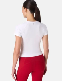 Athlete Crew Neck Seamless Crop T-Shirt