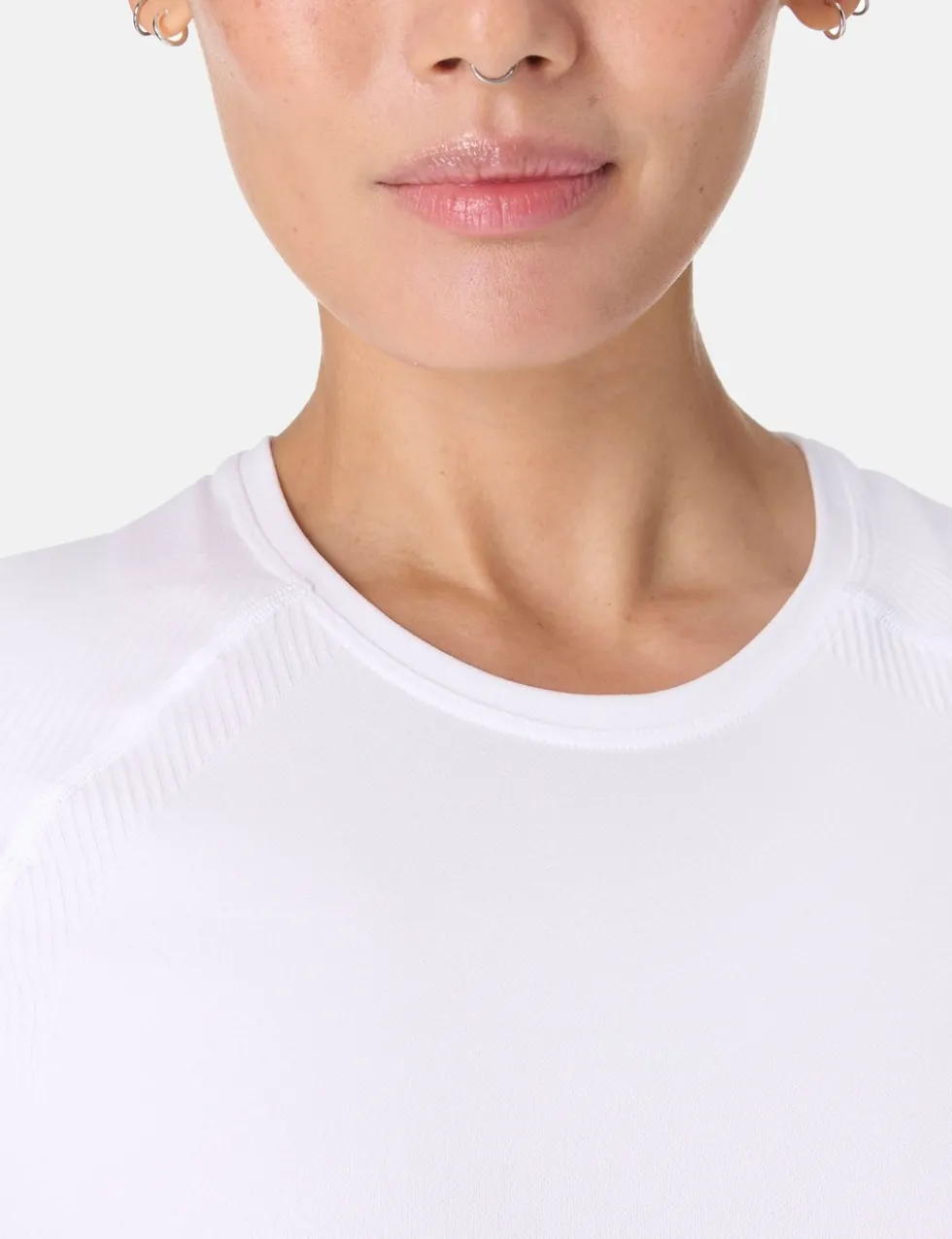Athlete Crew Neck Seamless Crop T-Shirt
