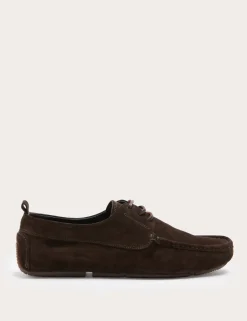 Autograph Suede Lace Up Driver Loafers