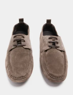 Autograph Suede Lace Up Driver Loafers