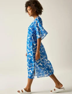 Avorno Printed Midaxi Beach Dress