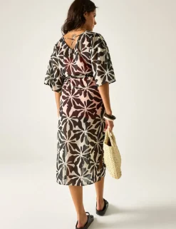 Avorno Printed Midaxi Beach Dress