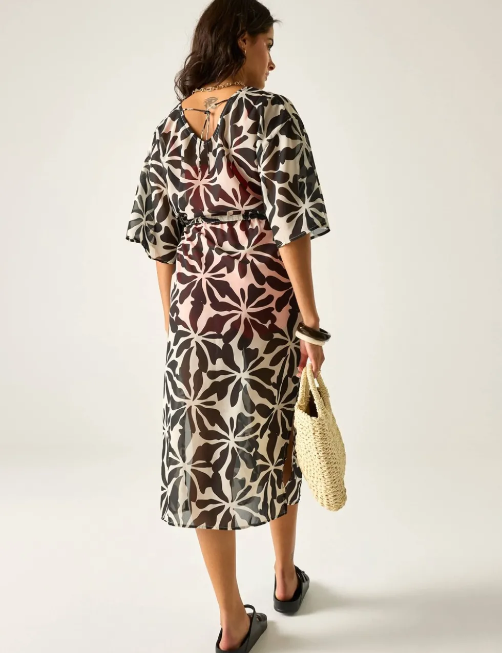 Avorno Printed Midaxi Beach Dress