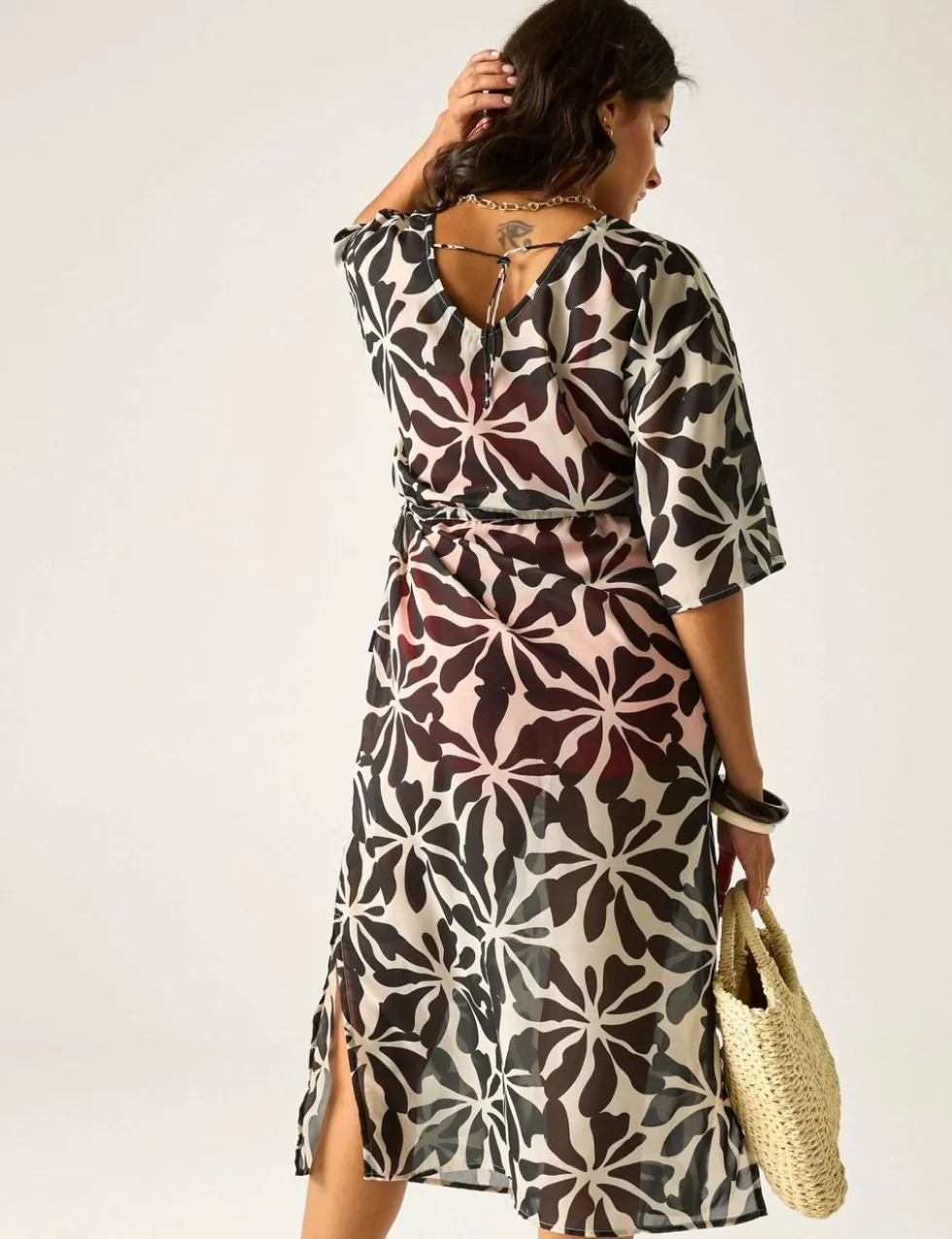 Avorno Printed Midaxi Beach Dress