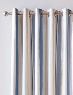 Awning Stripe Eyelet Blackout Curtains