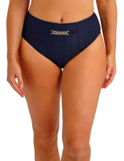 Azores Textured High Waisted Bikini Bottoms