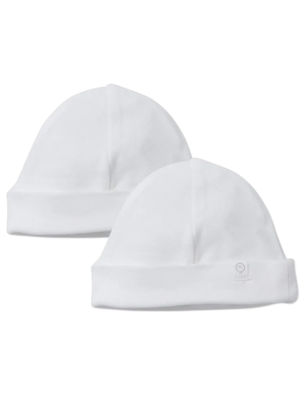 Baby 2 Pack Cotton Blend Hats (0-6 Mths)