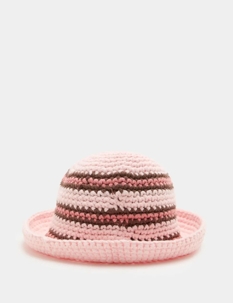 Baby Crochet Stripe Bucket Hat (0-36 Yrs)