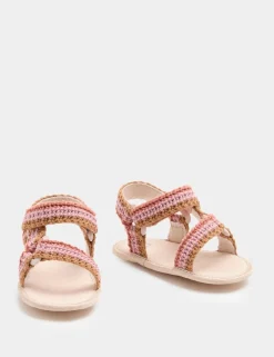 Baby Crochet Trekker Pram Sandals (0-18 Mths)