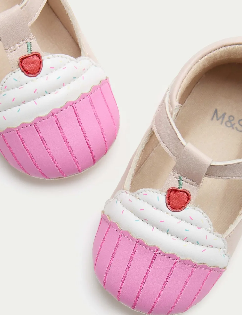 Baby Cupcake Pram Shoes (0-18 Mths)