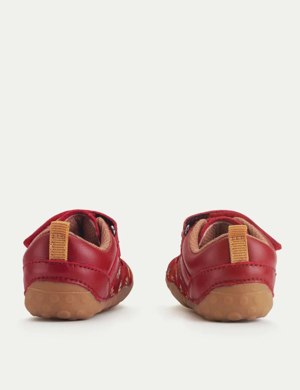 Baby Leather Digger Riptape Pram Shoes (3 Small - 5 Small)