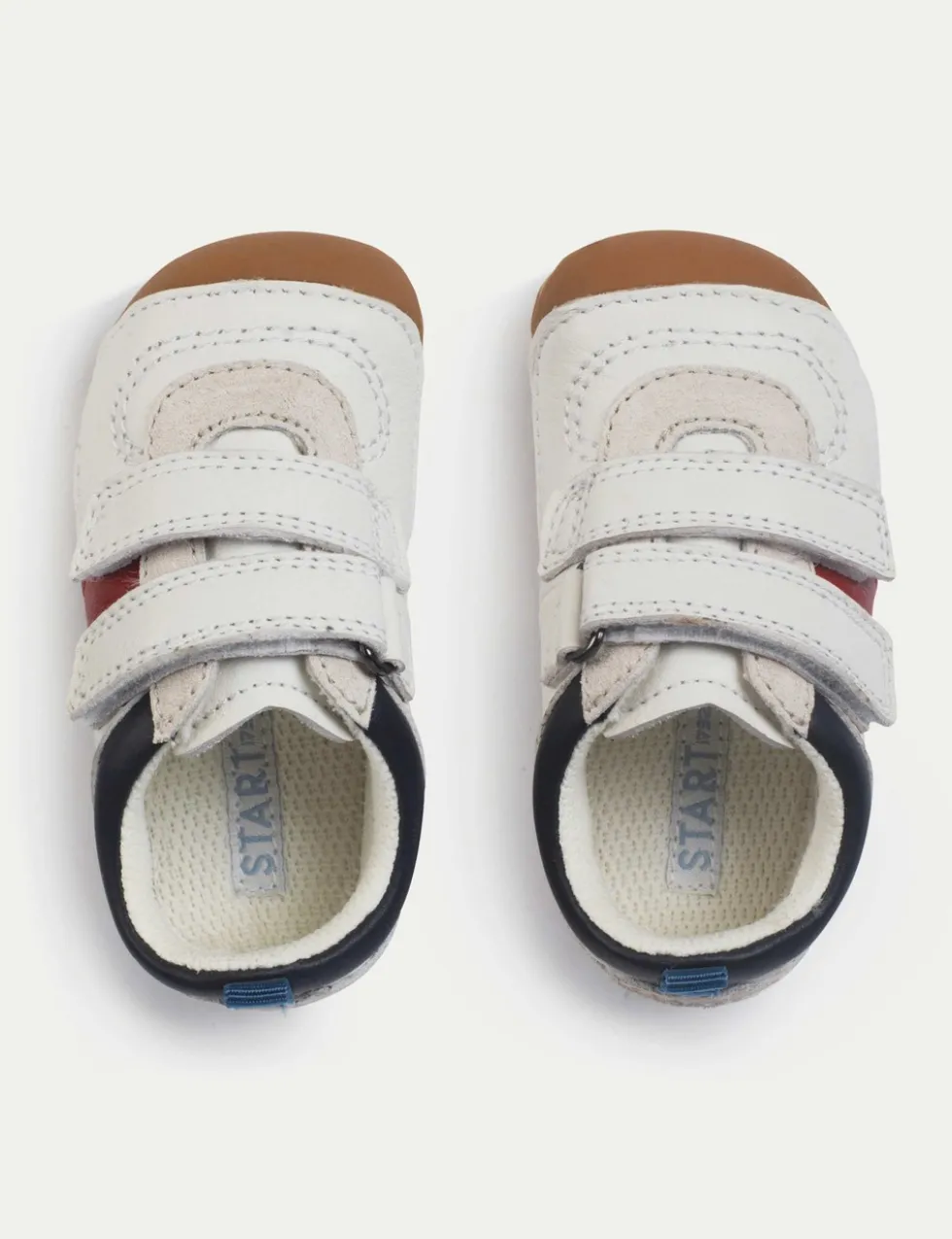 Baby Leather Riptape Pram Shoes (3½ Small - 5 Small)