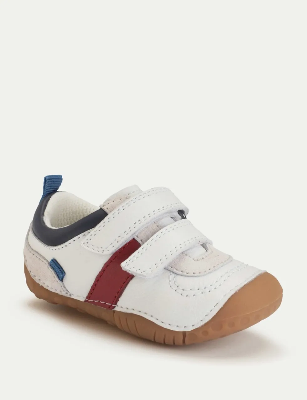 Baby Leather Riptape Pram Shoes (3½ Small - 5 Small)