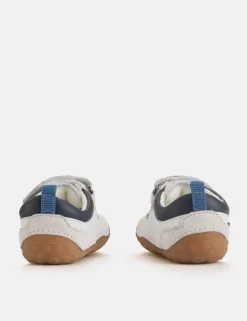 Baby Leather Riptape Pram Shoes (3½ Small - 5 Small)