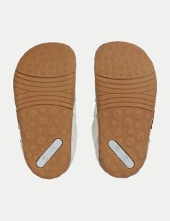 Baby Leather Riptape Pram Shoes (3½ Small - 5 Small)