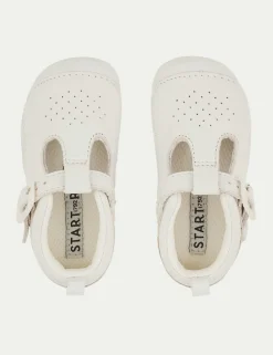 Baby Leather T-Bar Pram Shoes (2 Small - 5 Small)