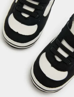 Baby Riptape High Top Trainer Pram Shoes (0-18 Mths)