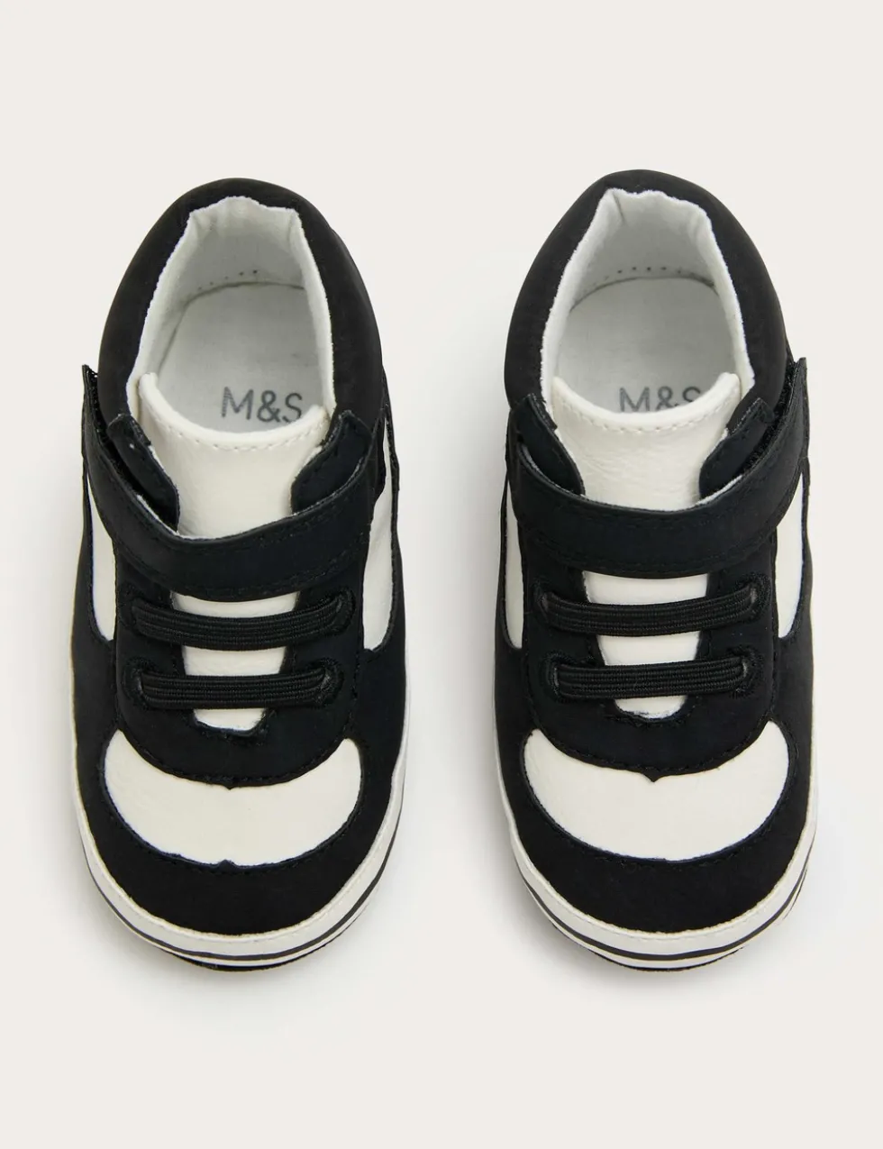 Baby Riptape High Top Trainer Pram Shoes (0-18 Mths)