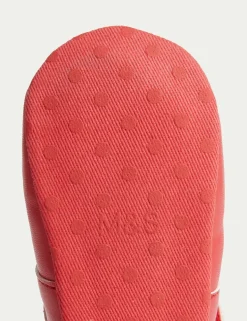 Baby Strawberry Riptape Pram Shoes (0-18 Mths)