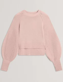 Balloon Sleeve Jumper with Wool and Cashmere