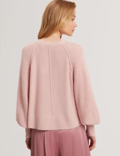 Balloon Sleeve Jumper with Wool and Cashmere
