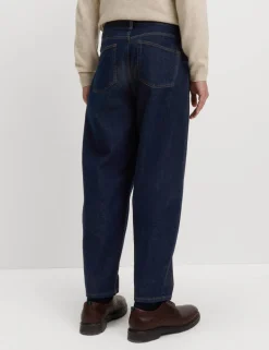 Barrel Fit Pure Cotton Rigid Jeans