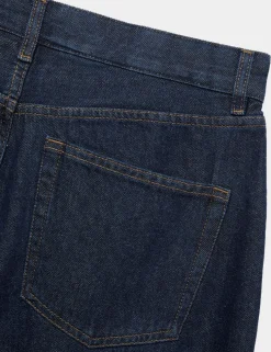 Barrel Fit Pure Cotton Rigid Jeans