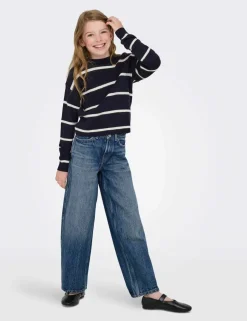 Barrel Leg Pure Cotton Jeans (8-14 Yrs)