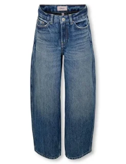 Barrel Leg Pure Cotton Jeans (8-14 Yrs)