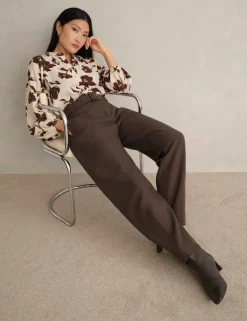 Barrel Leg Trousers