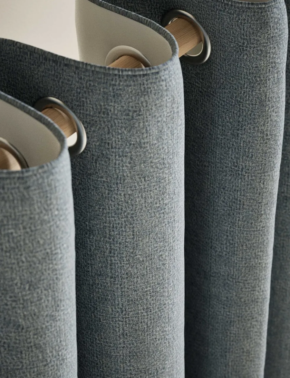 Basketweave Eyelet Curtains