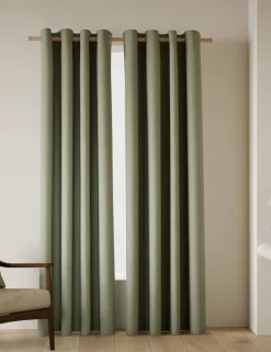 Basketweave Eyelet Curtains
