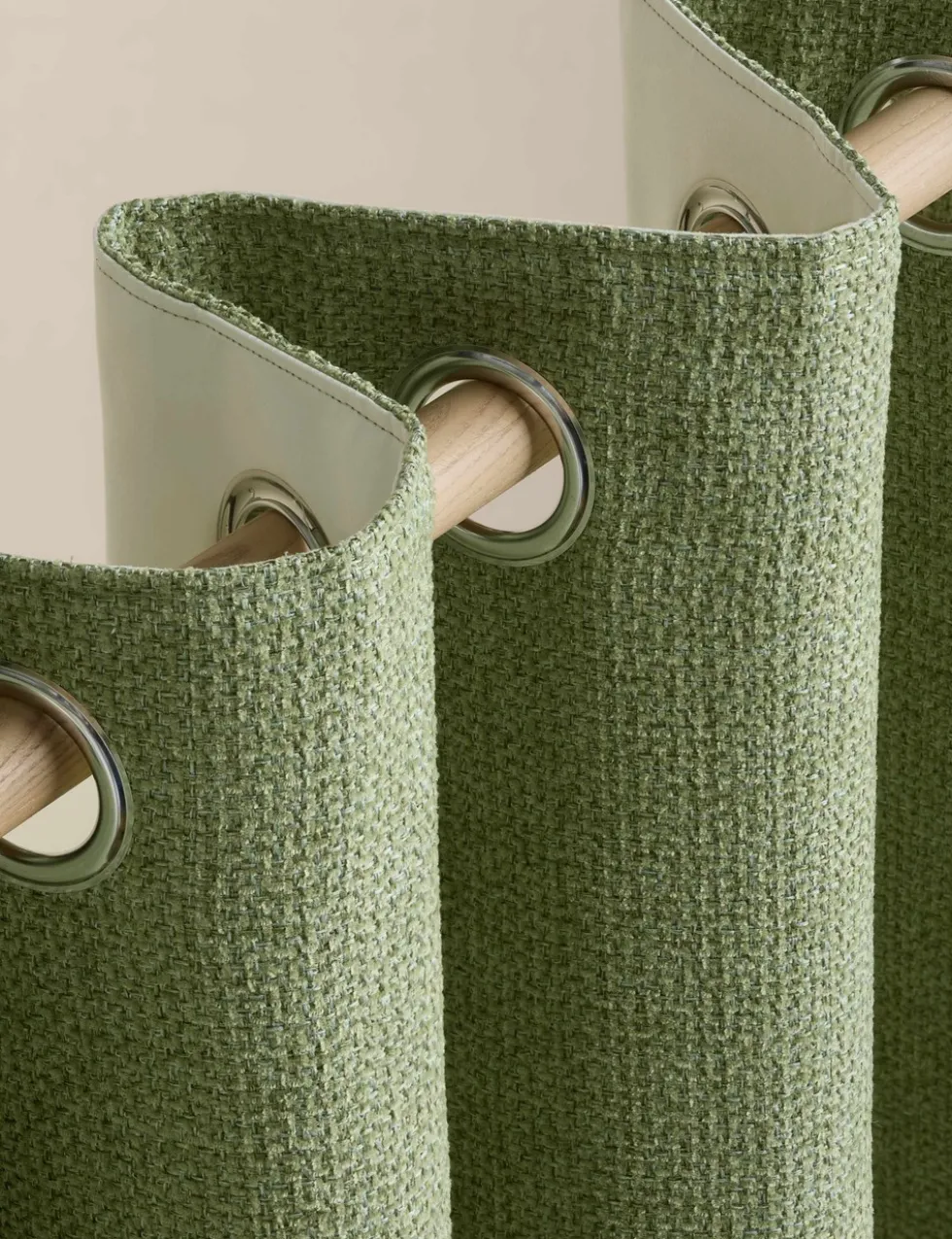 Basketweave Eyelet Curtains