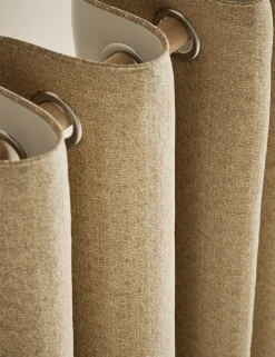 Basketweave Eyelet Curtains