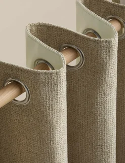 Basketweave Eyelet Curtains