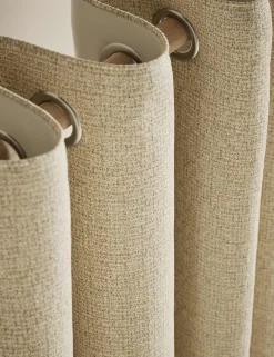 Basketweave Eyelet Curtains