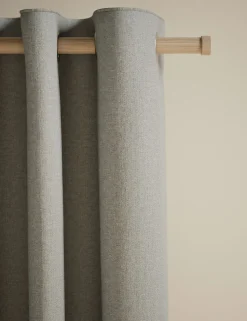 Basketweave Eyelet Curtains