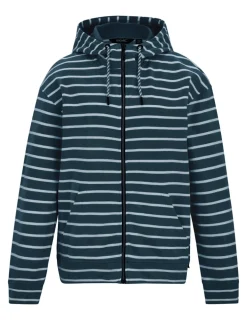 Bayletta Cotton Rich Striped Zip Up Hoodie